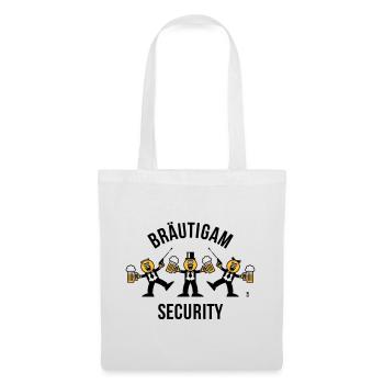 Bräutigam Security (JGA / Karikatur / Tanz / 3C B) - Stoffbeutel - Weiß - Vorne