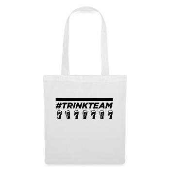 Trinkteam mit Biergläsern - Stoffbeutel - Weiß - Vorne