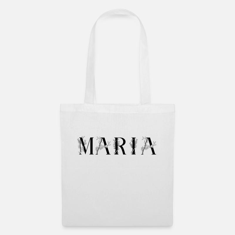 Nom - Maria - Sac en tissu - blanc