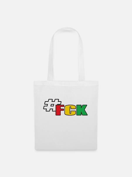 #FCK - Stoffbeutel - Weiß