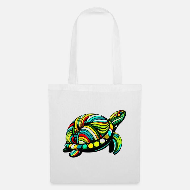 Schildkröte - Stoffbeutel - Weiß