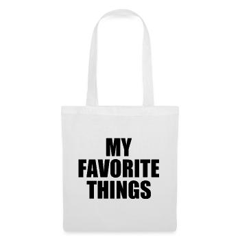 my favorite things - Stoffbeutel - Weiß - Vorne