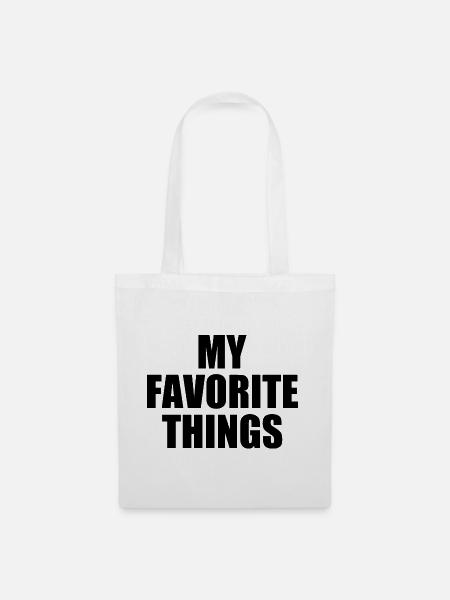 my favorite things - Stoffbeutel - Weiß