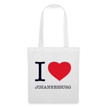 I LOVE JOHANNESBURG - Stoffbeutel - Weiß - Vorne