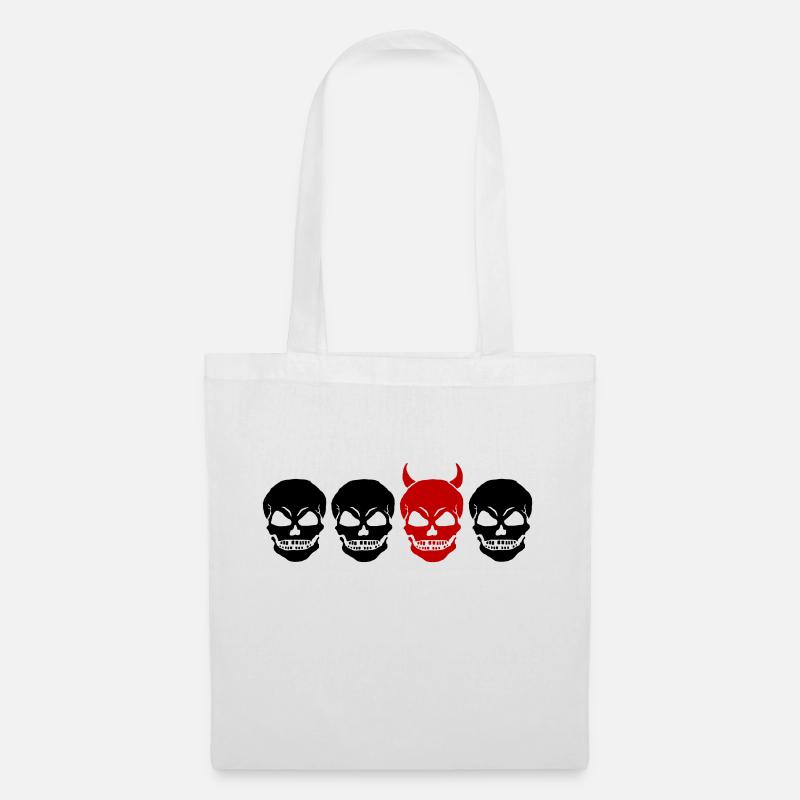DIFFERENT SKULL2 -2C - Tote Bag - white