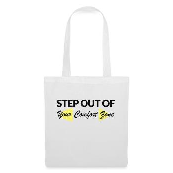 Sortez de votre zone de confort - Sac en tissu - blanc - Devant