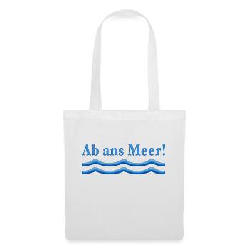 Au large de la mer - Sac en tissu - blanc - Devant