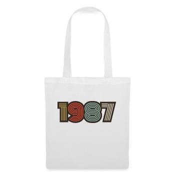 1987 retro vintage - Tote Bag - white - Front