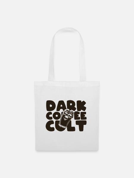 Dark coffee cult - Stoffbeutel - Weiß