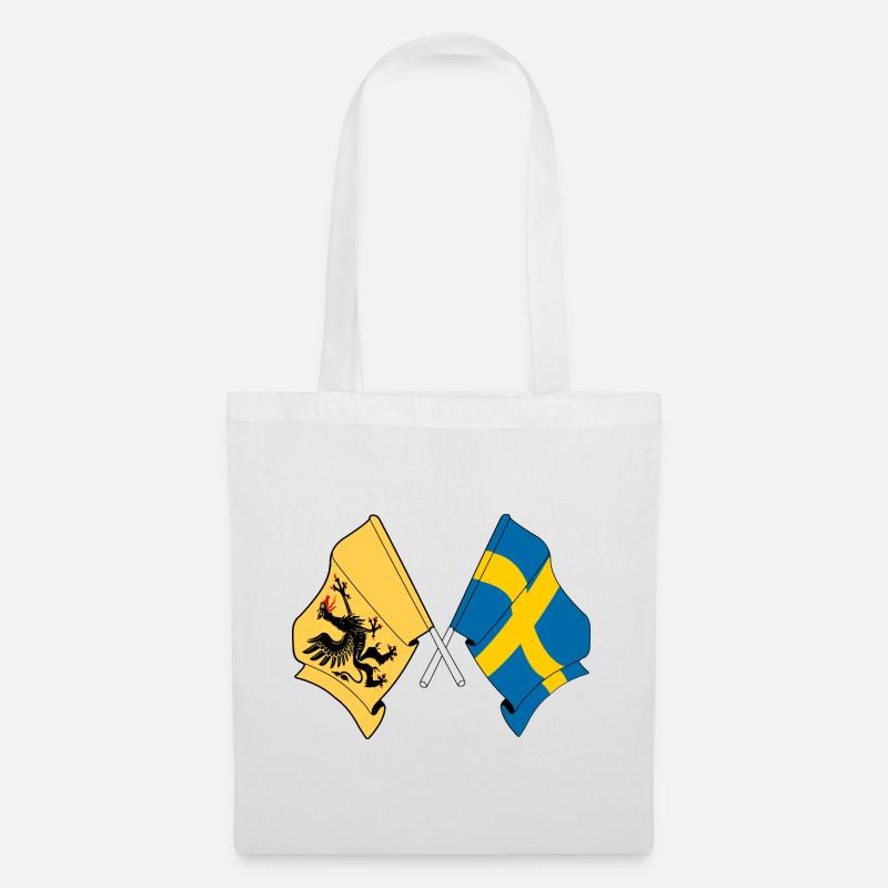 Södermanland & Schweden – Ein Stolz - Stoffbeutel - Weiß