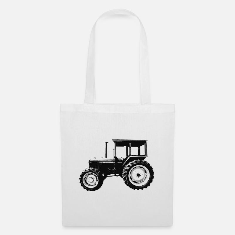 Traktor - Stoffbeutel - Weiß