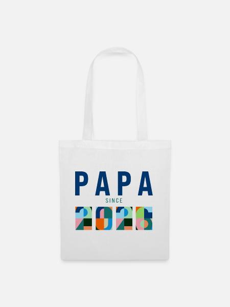 Papa since 2026 - Stoffbeutel - Weiß