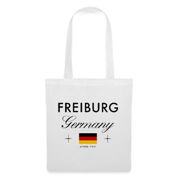 Freiburg Deutschland Koordinaten Reise Souvenir - Stoffbeutel - Weiß - Vorne