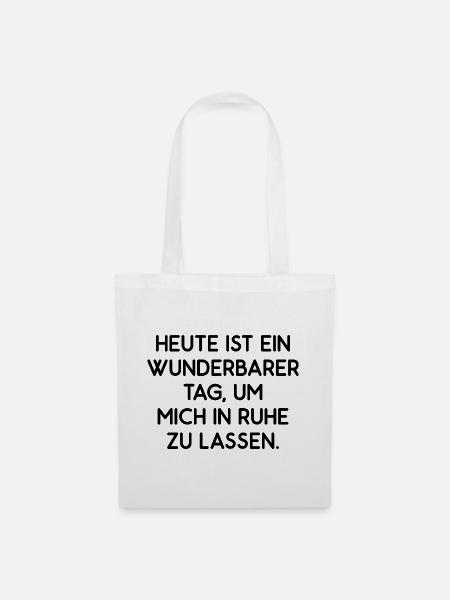 Lass mich in Ruhe - Stoffbeutel - Weiß