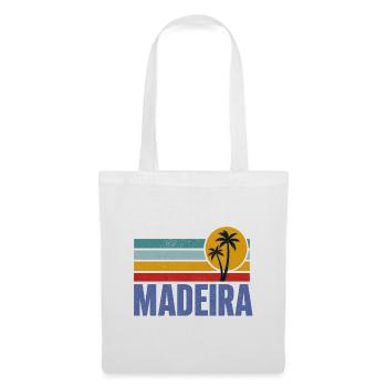 Madeira - Portugal - Insel - Atlantik - Blumen - Stoffbeutel - Weiß - Vorne