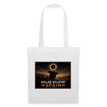 Solar Eclipse Spain 2026 - Stoffbeutel - Weiß - Vorne