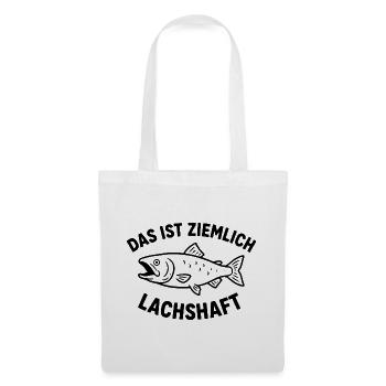  Das Ist Ziemlich Lachshaft Lachs Angeln Humor - Stoffbeutel - Weiß - Vorne