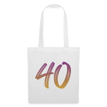 40 - Stoffbeutel - Weiß - Vorne