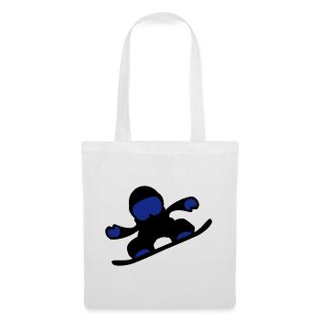 snowboardeuse - Sac en tissu - blanc - Devant