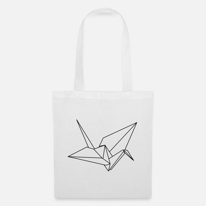 oiseau - Sac en tissu - blanc