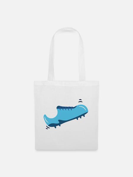 Fußballschuh - Stoffbeutel - Weiß