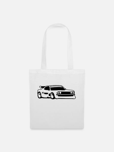 Rennauto Tuning Car - Stoffbeutel - Weiß