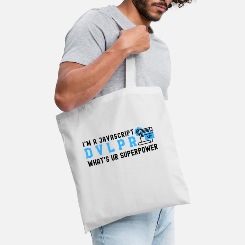 I'm a Javascript Developer what's your Superpower Tote Bag