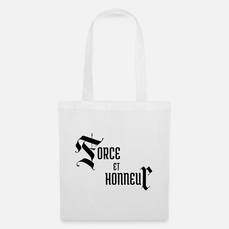 Force et Honneur - Sac en tissu - blanc