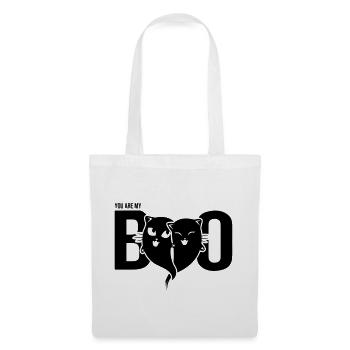 Cat Ghost - You are my boo - Heart - Halloween - Tote Bag - white - Front