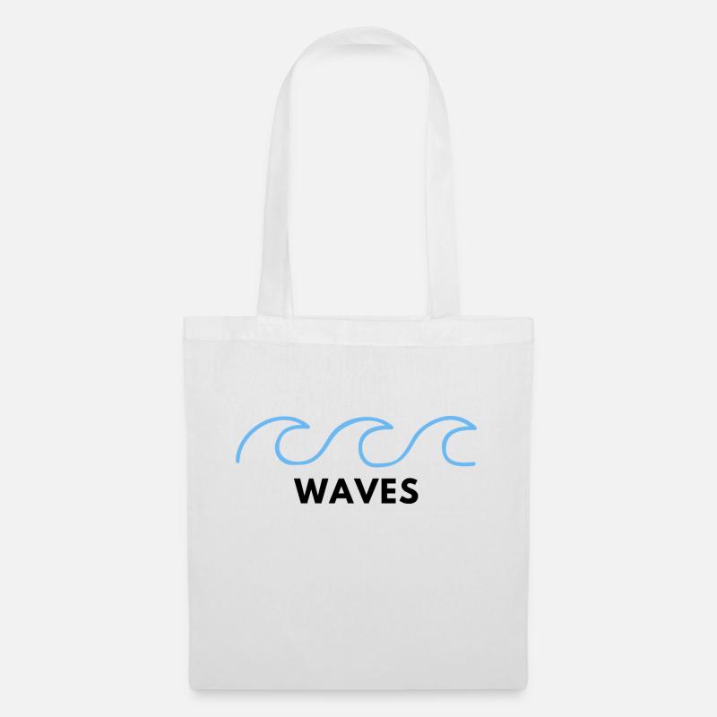 WAVES - Stoffbeutel - Weiß