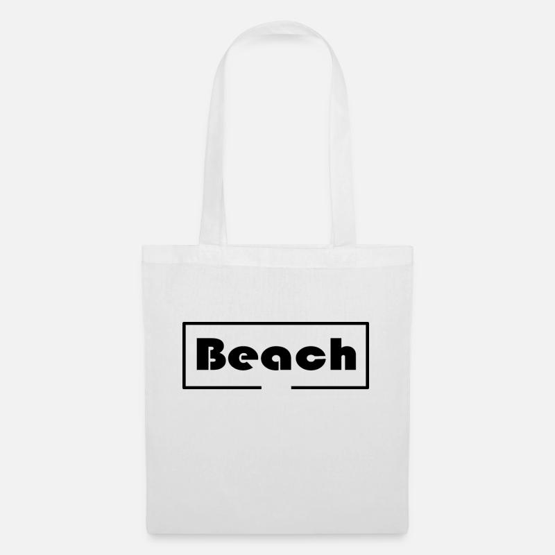 Beach with frame - Tote Bag - white