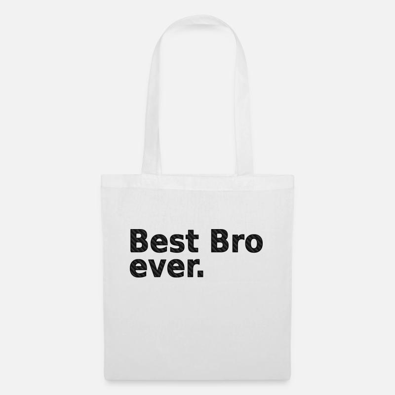 BestBroBlack - Stoffbeutel - Weiß