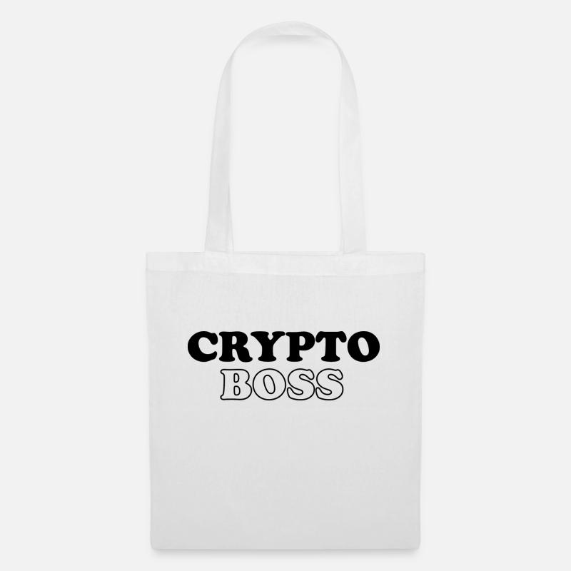 Crypto Bitcoin Trading - Stoffbeutel - Weiß