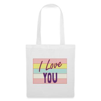 LOVE. COUPLE. JUST MARRIED. bachelorette party. SAINT VALENTINE. - Tote Bag - white - Front