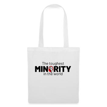 the toughest minority fist - Stoffbeutel - Weiß - Vorne