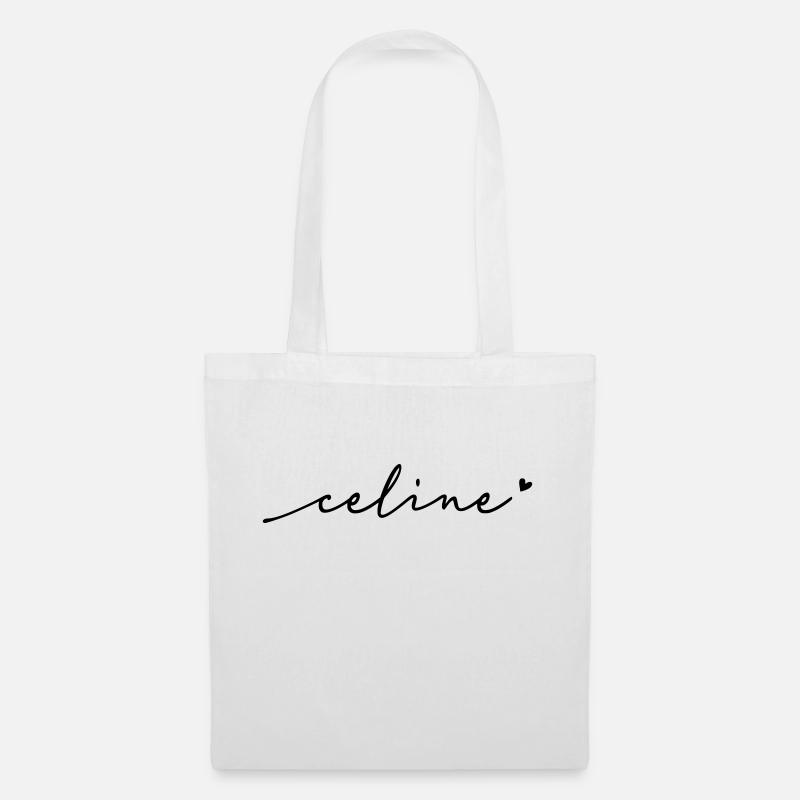 Nom cursif de Céline - Sac en tissu - blanc