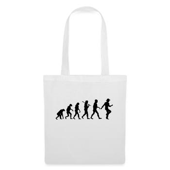 Evolution Linedance Männer - Stoffbeutel - Weiß - Vorne