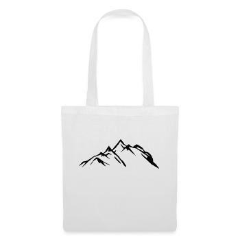 montagnes - Sac en tissu - blanc - Devant