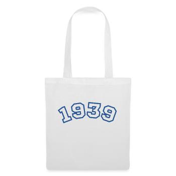 1939 bleu sport - Sac en tissu - blanc - Devant