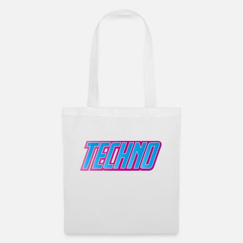 Techno Festival - Stoffbeutel - Weiß
