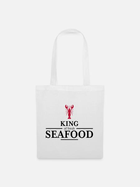 king of Seafood - Stoffbeutel - Weiß