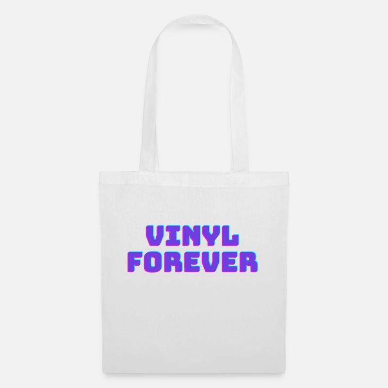 Vinyl Forever - Stoffbeutel - Weiß