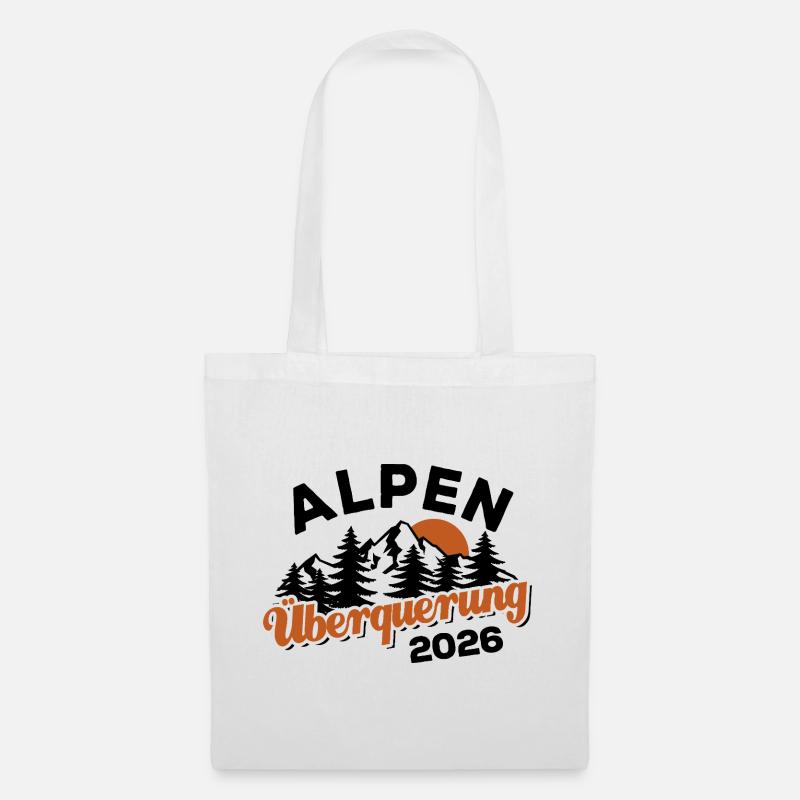 Alpen Überquerung 2026 - Wandern - Stoffbeutel - Weiß
