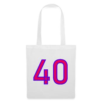40. 40 YEARS. 40th ANNIVERSARY. 40 YEARS ANNIVERSARY. - Tote Bag - white - Front
