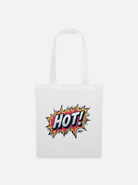 Hot Comic Explosions Design - Stoffbeutel - Weiß