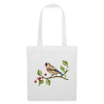 Bunter Vogel - Stoffbeutel - Weiß - Vorne