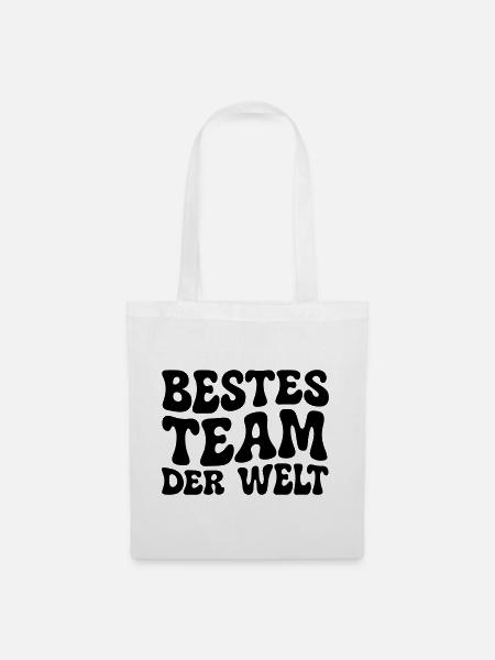 Bestes Team der Welt - Stoffbeutel - Weiß
