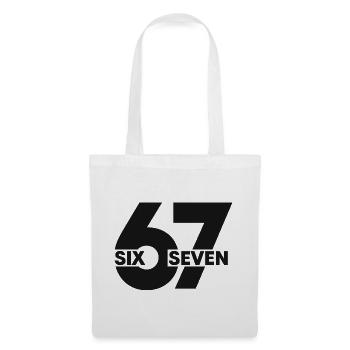 67 Six Seven – Minimal Streetwear Design - Tote Bag - white - Front