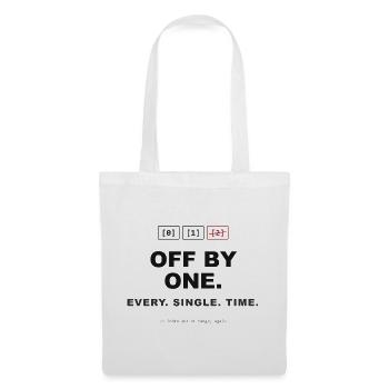 Off By One - Stoffbeutel - Weiß - Vorne