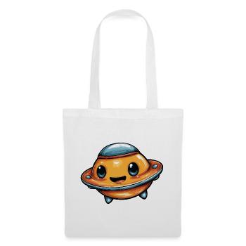 Kawaii UFO  - Stoffbeutel - Weiß - Vorne